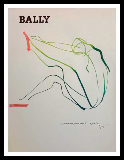 Raymond GID affiche ancienne originale publicitaire - BALLY - 1976