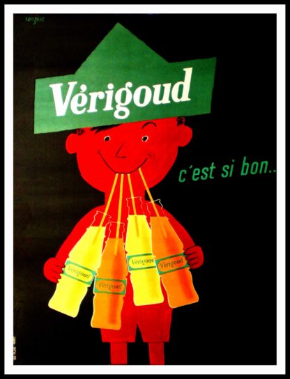 original vintage advertising poster - VERIGOOD - Raymond SAVIGNAC 1955