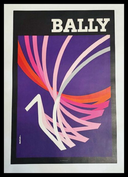 AURIAC affiche ancienne originale publicitaire - BALLY - circa 1980